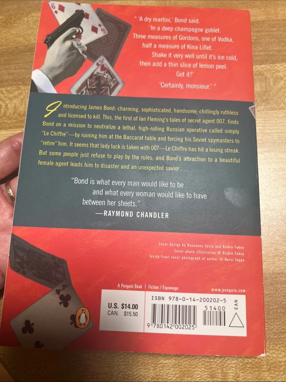 #2778** Original Penguin Paperback Back Cover with Red and Black Design